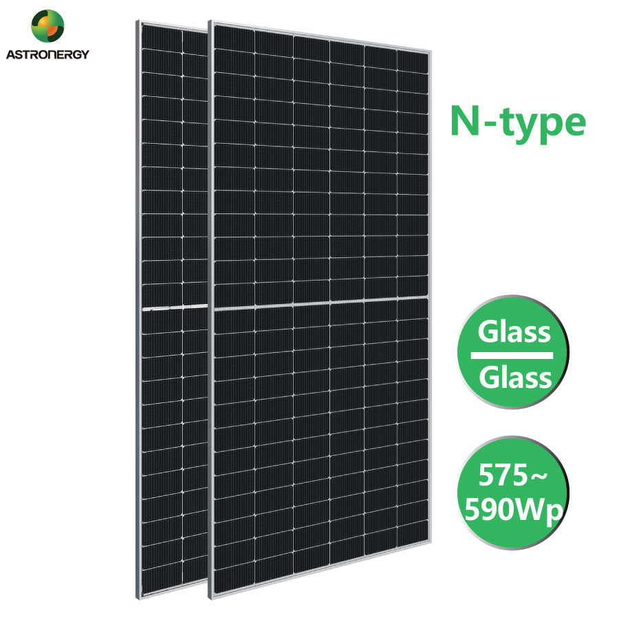 Tấm pin năng lượng mặt trời ASTRONT 580 Ntype-2 kính