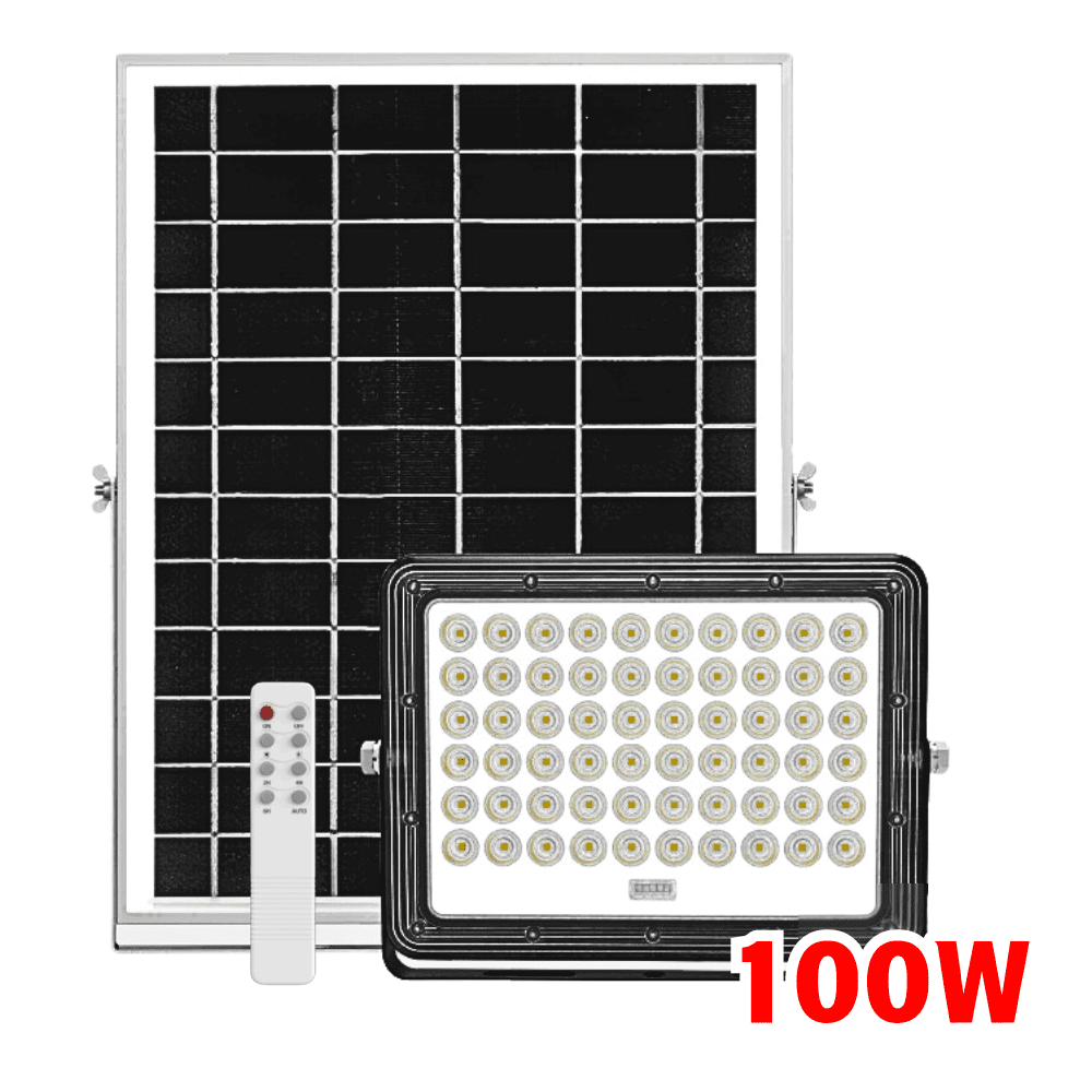 Đèn chiếu pha năng lượng mặt trời Điện Quang solar 100W